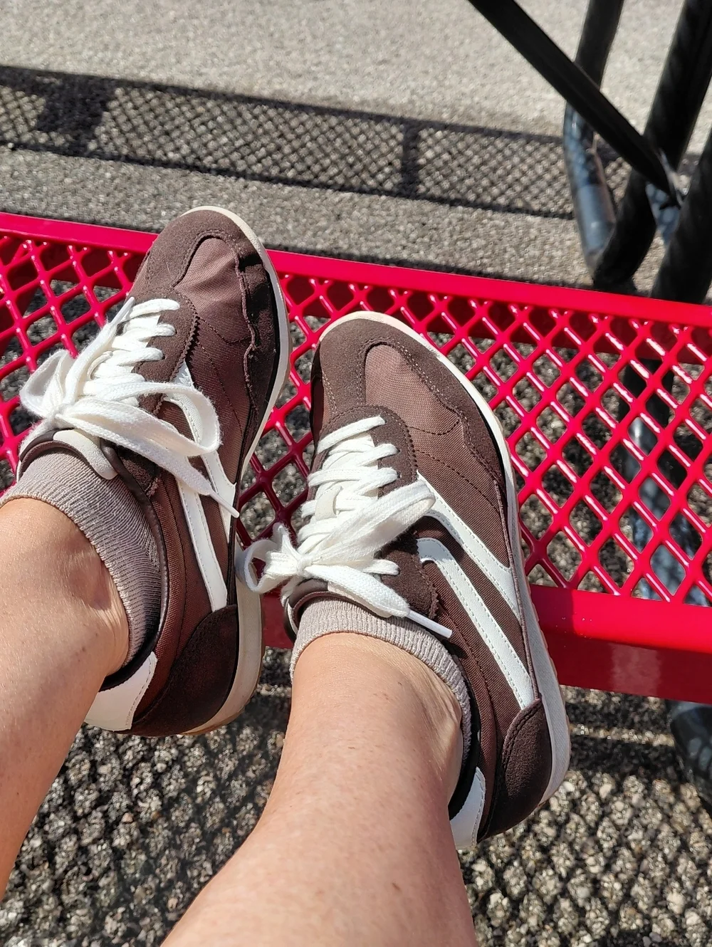 Womens Brown Athletic Sneakers
